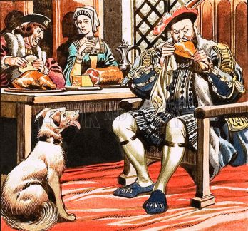 King Henry VIII eating